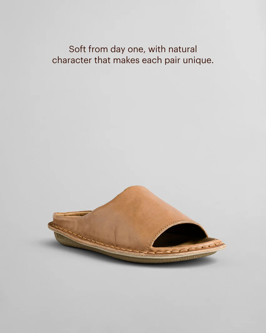 SAINT TROPEZ Leather Cognac Brown