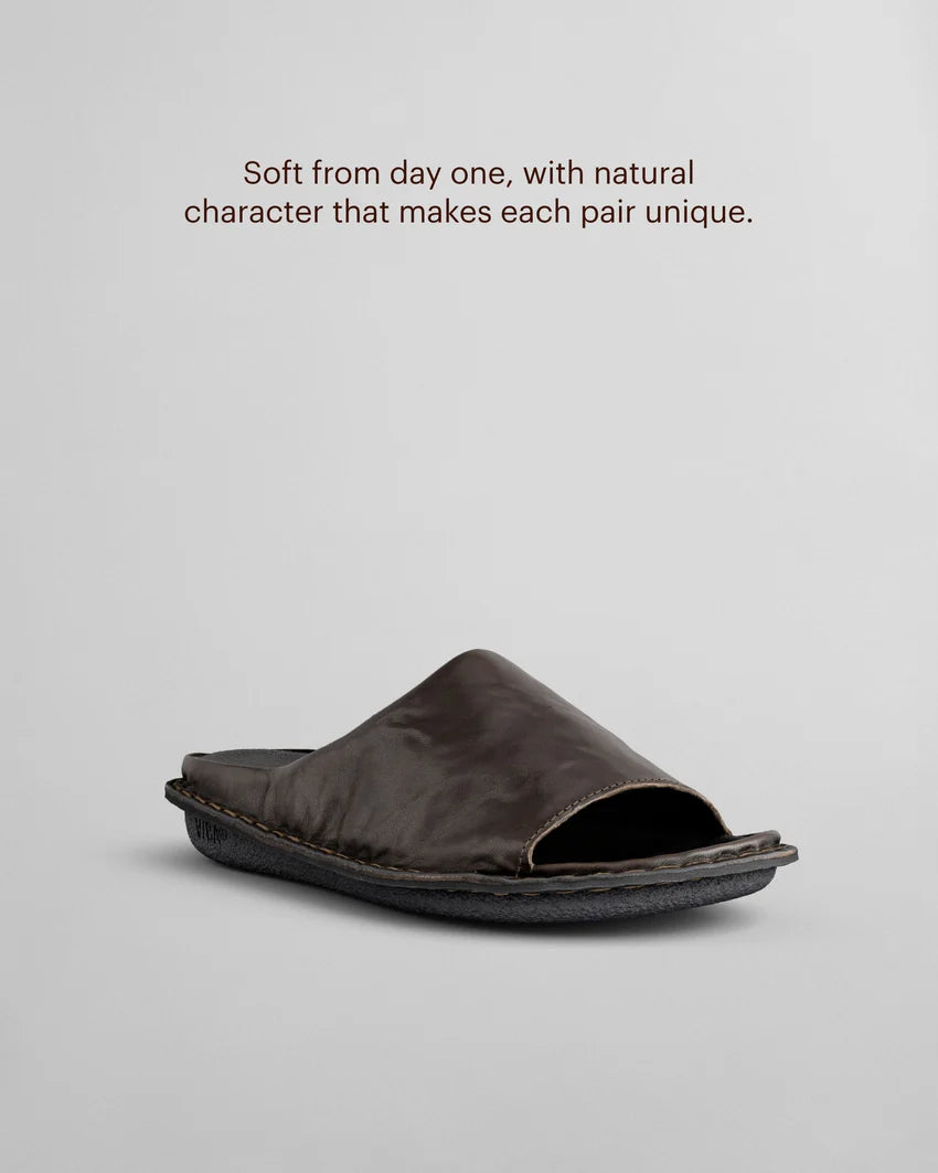 SAINT TROPEZ Leather Preto Black