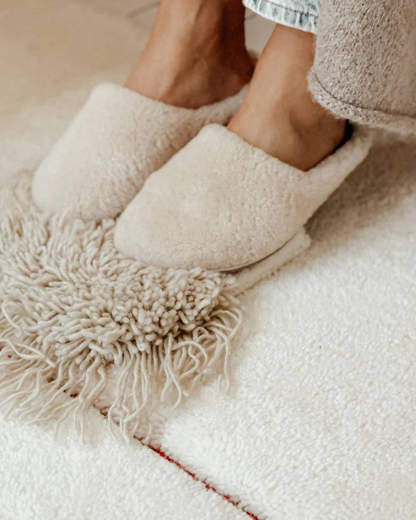 ROMA Shearling Natural White