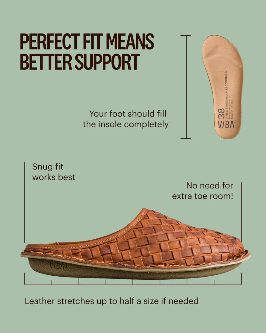 ROMA Woven Leather Cognac Brown
