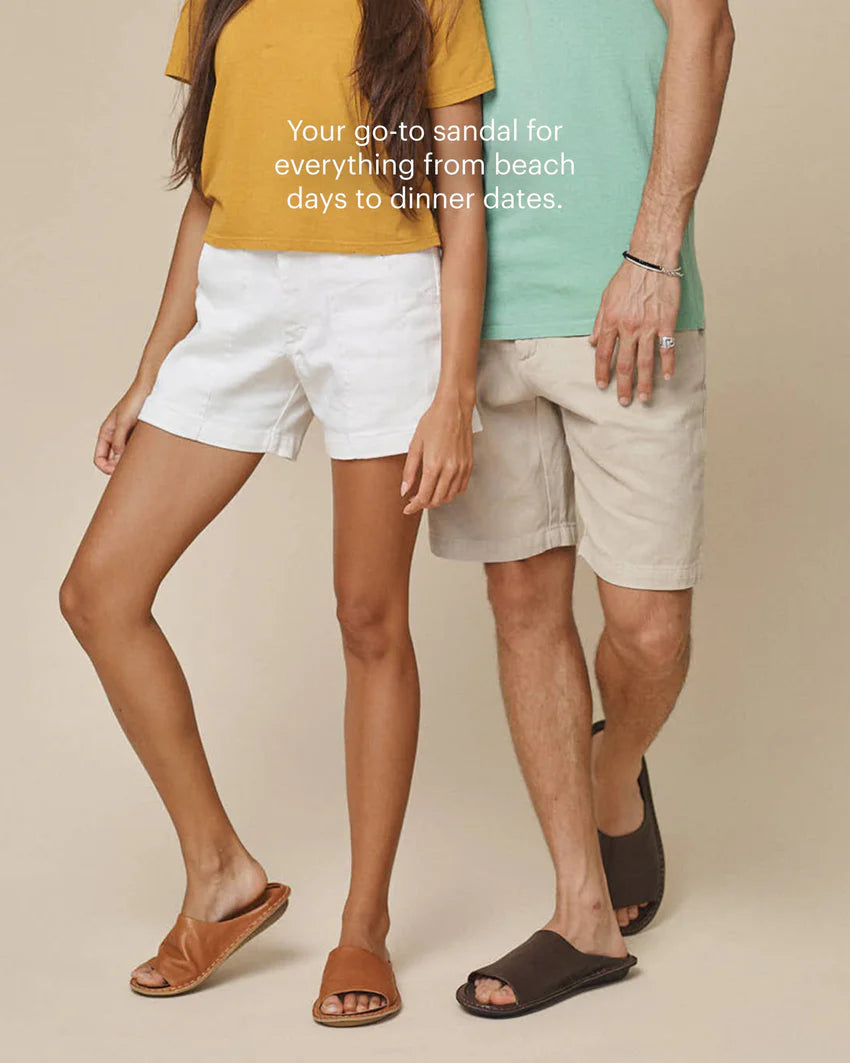 SAINT TROPEZ Leather Fawn Tan