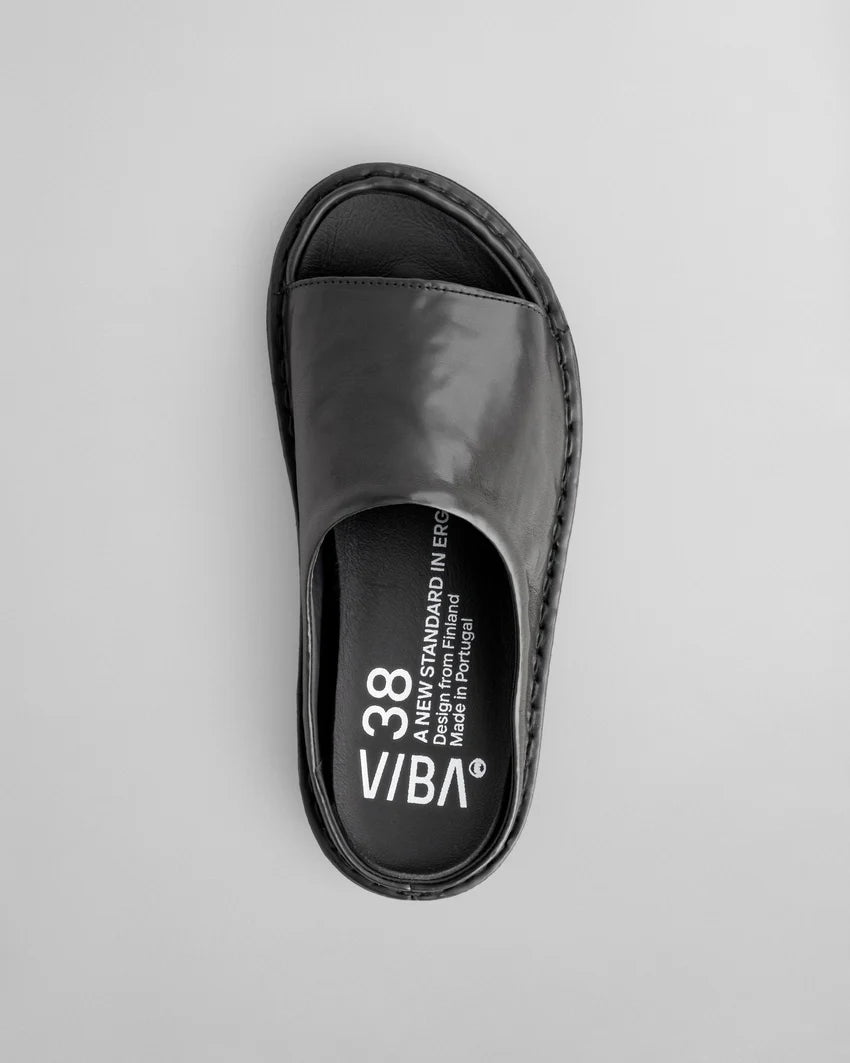 SAINT TROPEZ Leather Preto Black